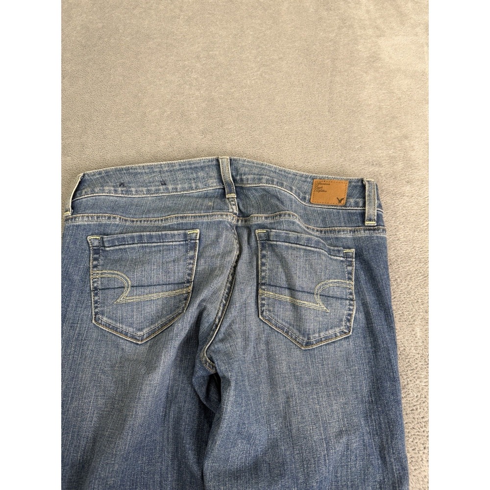 Vintage Y2K American Eagle Favorite Boyfriend Jeans Women's Size 8 Blue Baggy - Picture 3 of 13